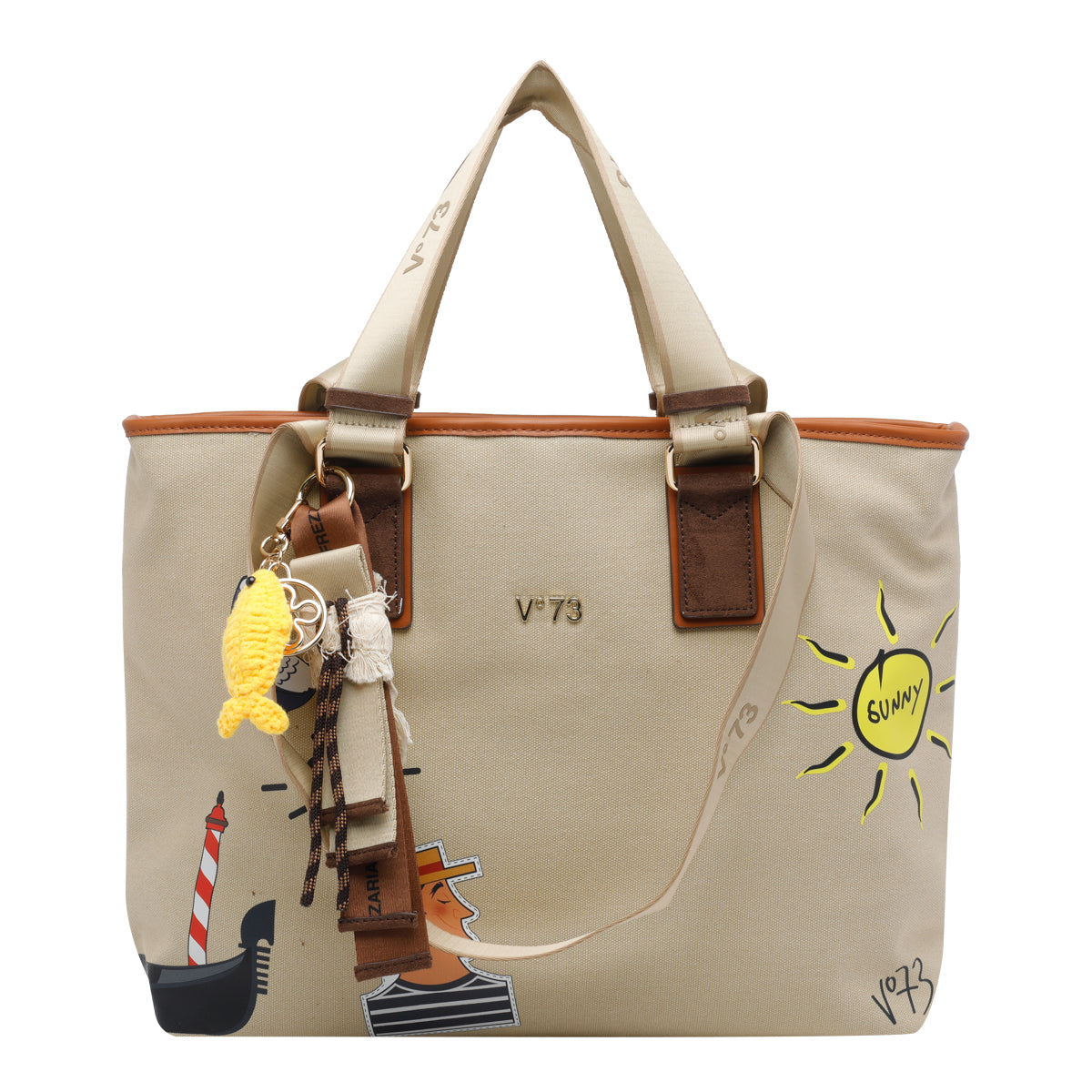 V°73 Bags Beige Polyester