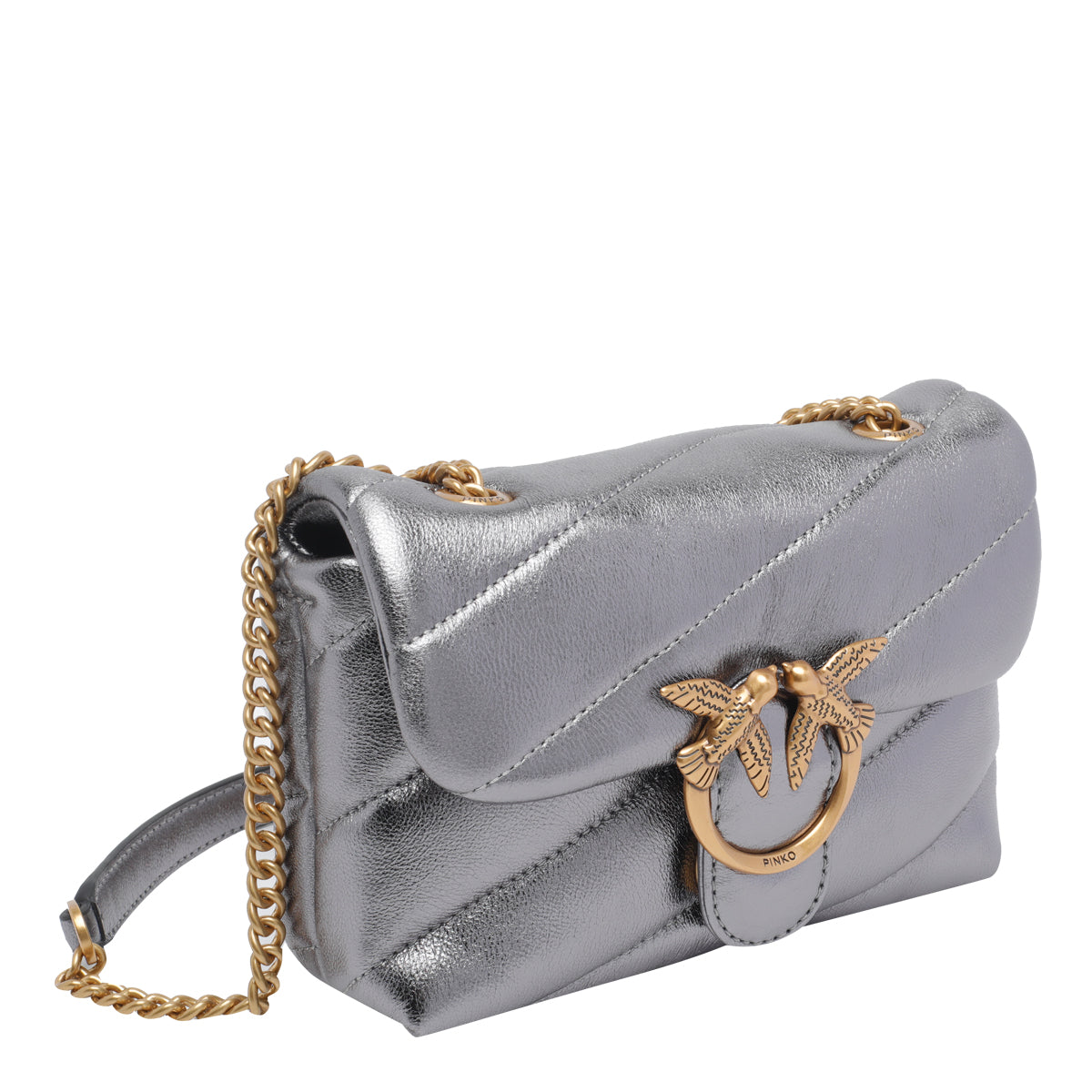 Pinko Bags Silver Sheep Leather