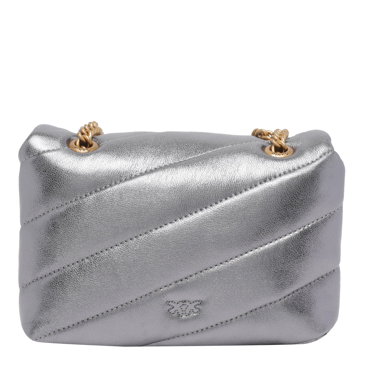 Pinko Bags Silver Sheep Leather
