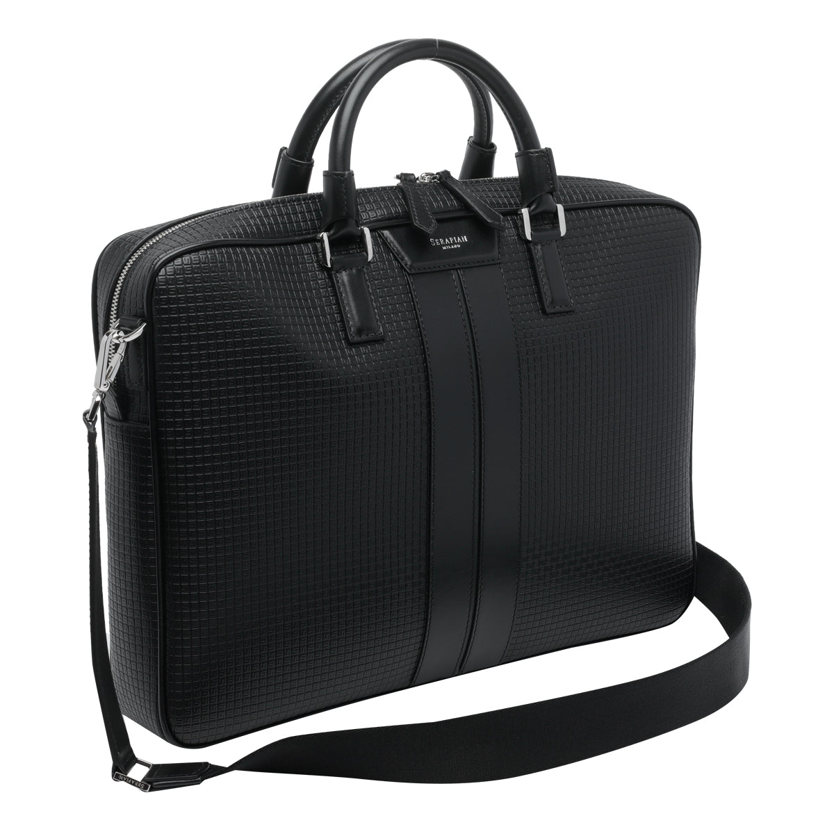 Serapian Bags Black Resined Canvas