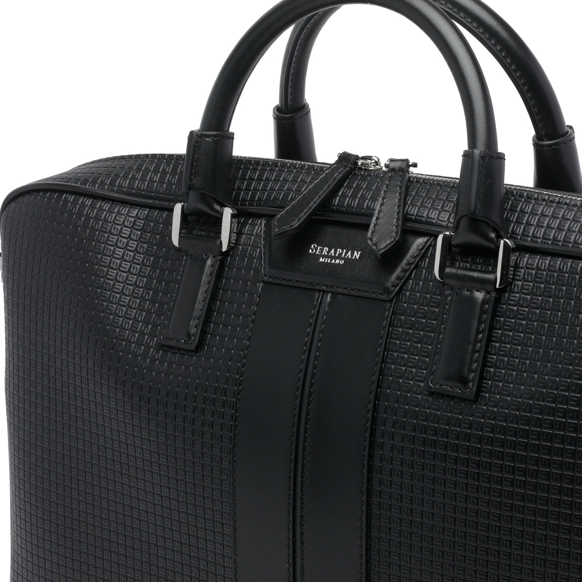 Serapian Bags Black Resined Canvas