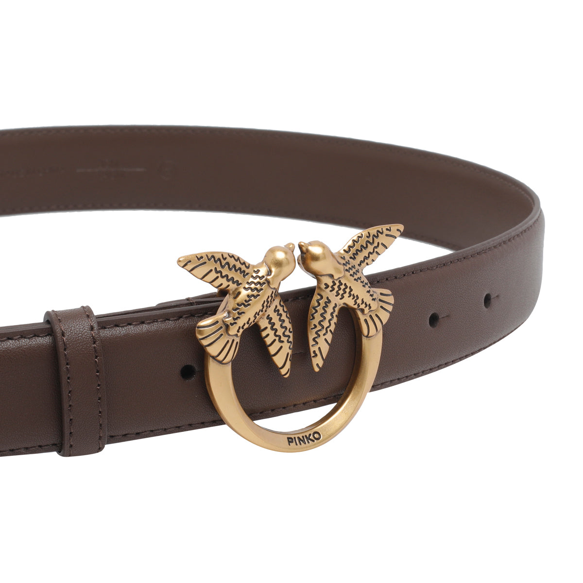 Pinko Belts Brown Calf Leather
