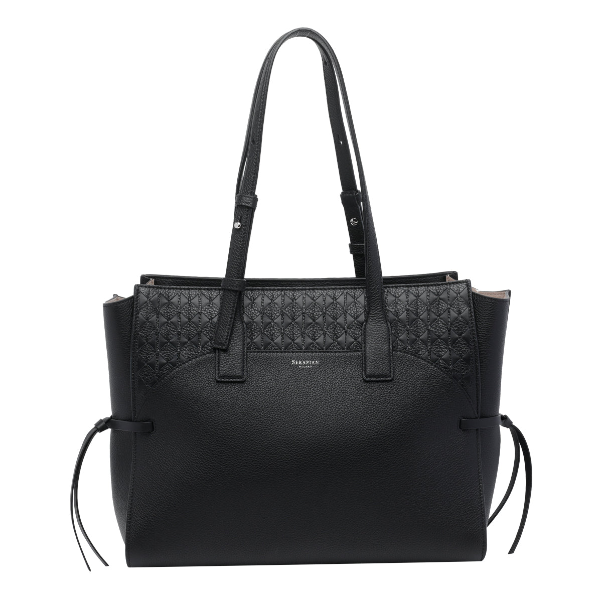 Serapian Bags Black Calf Leather