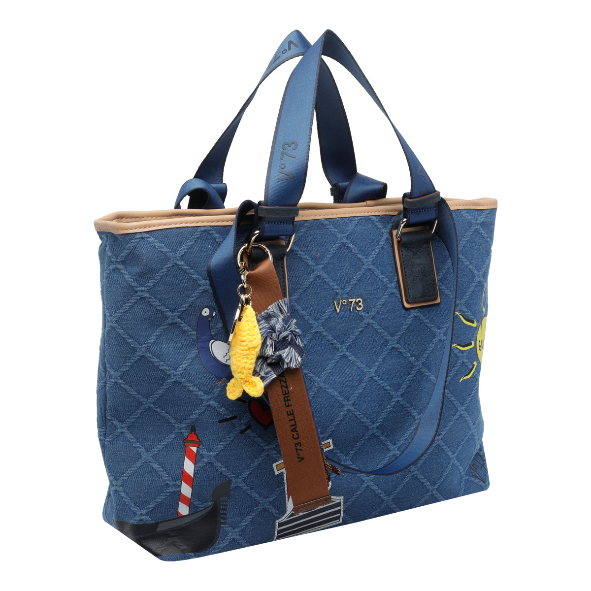 V°73 Bags Blue Polyester