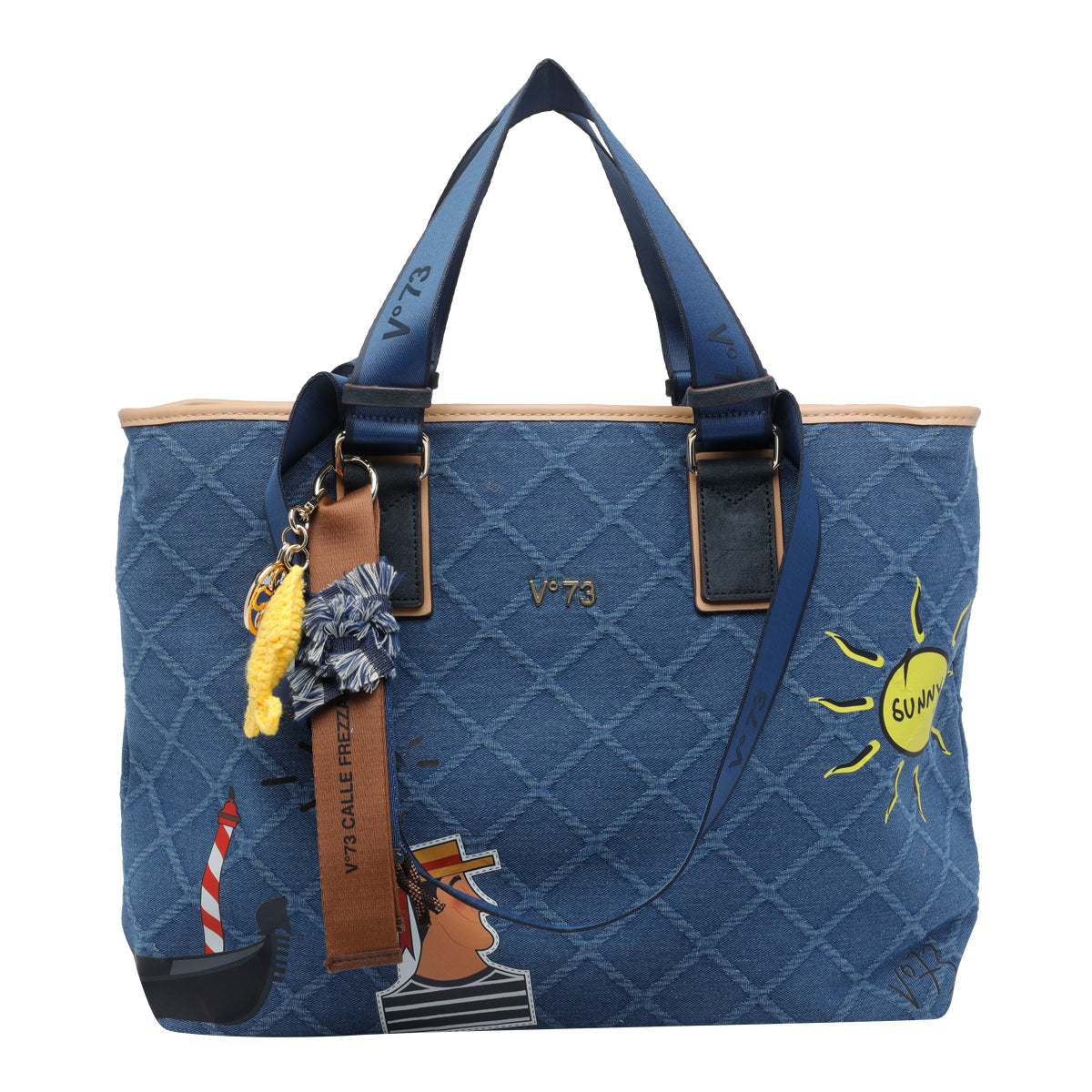 V°73 Bags Blue Polyester