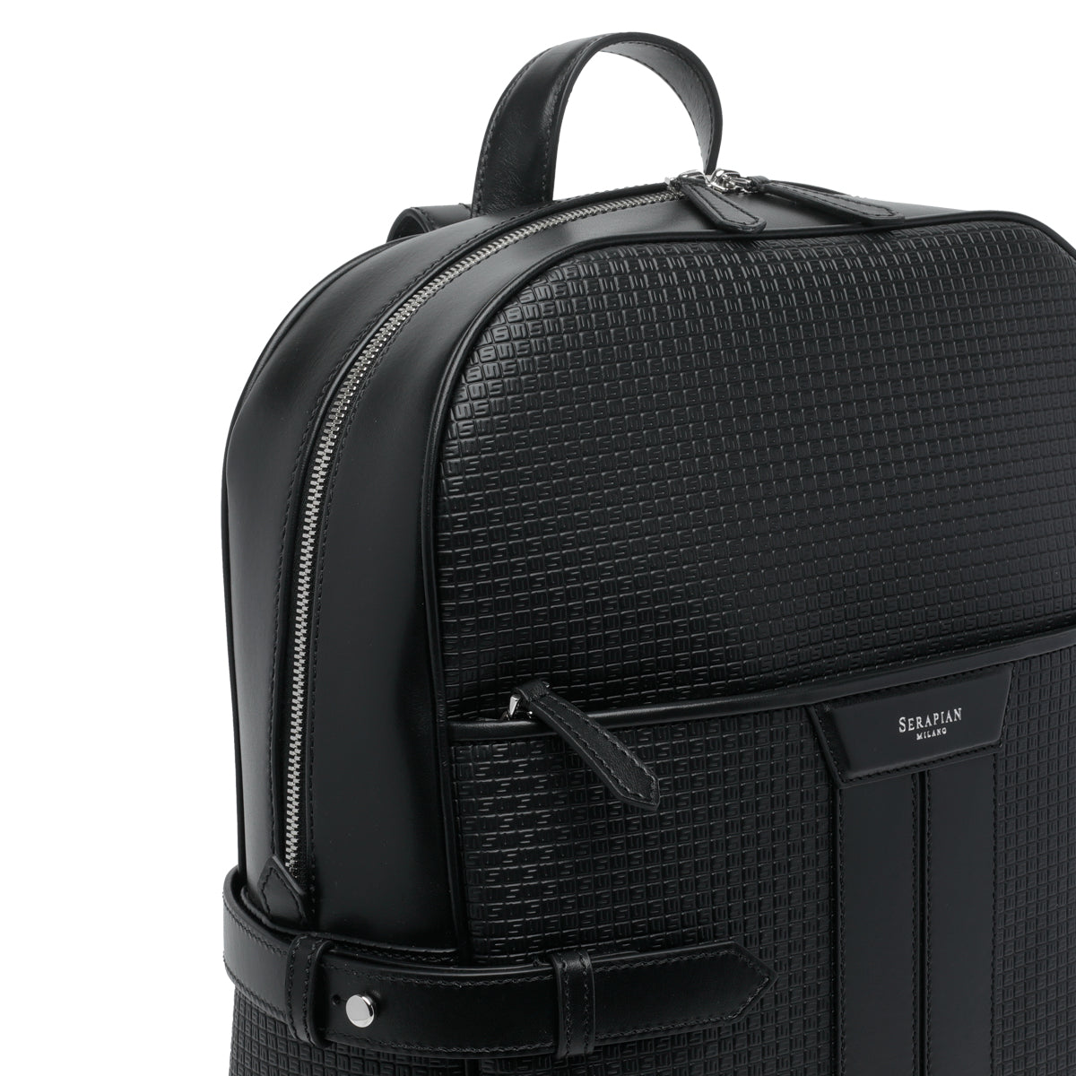 Serapian Bags Black Resined Canvas