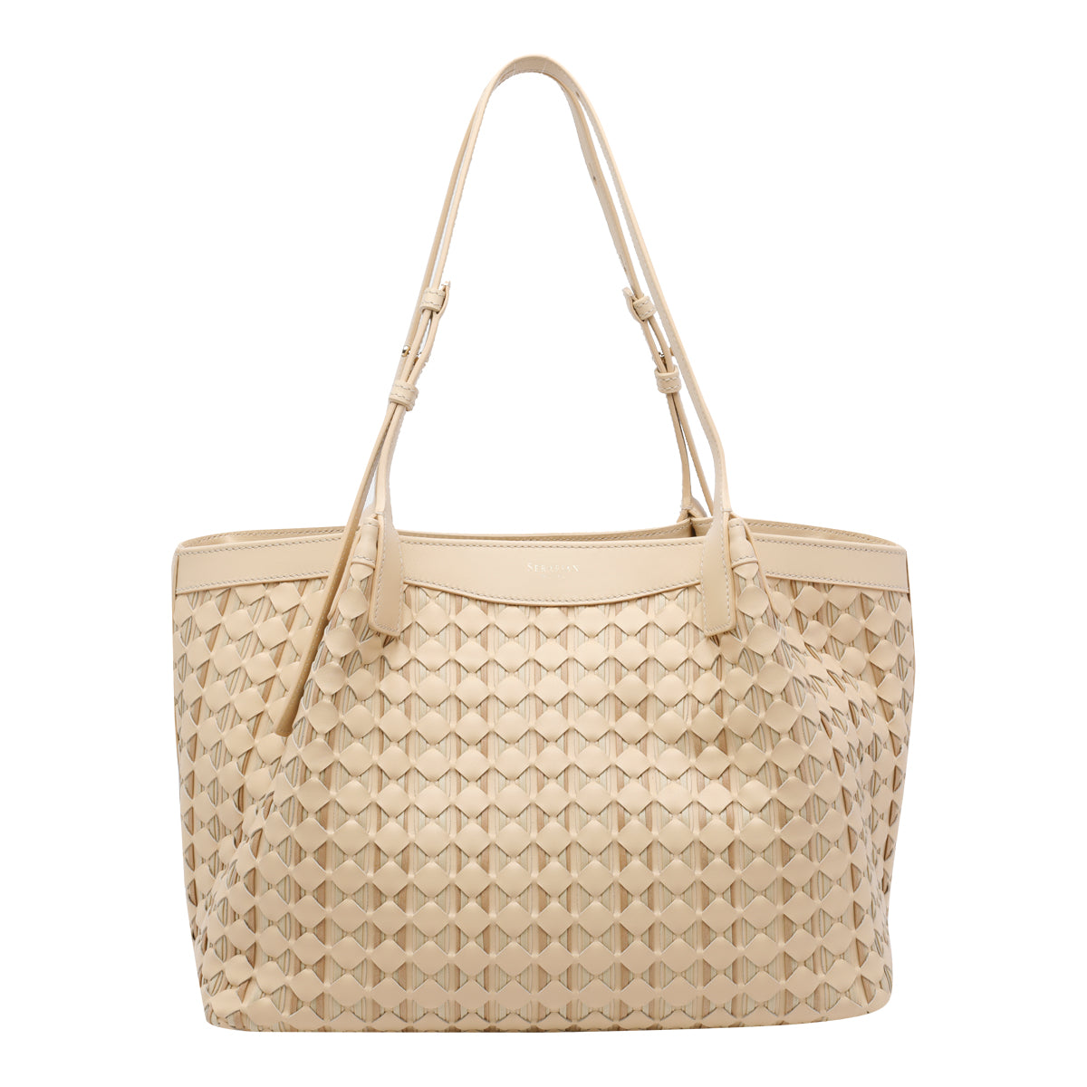 Serapian Bags Beige Lamb And Calf Leather