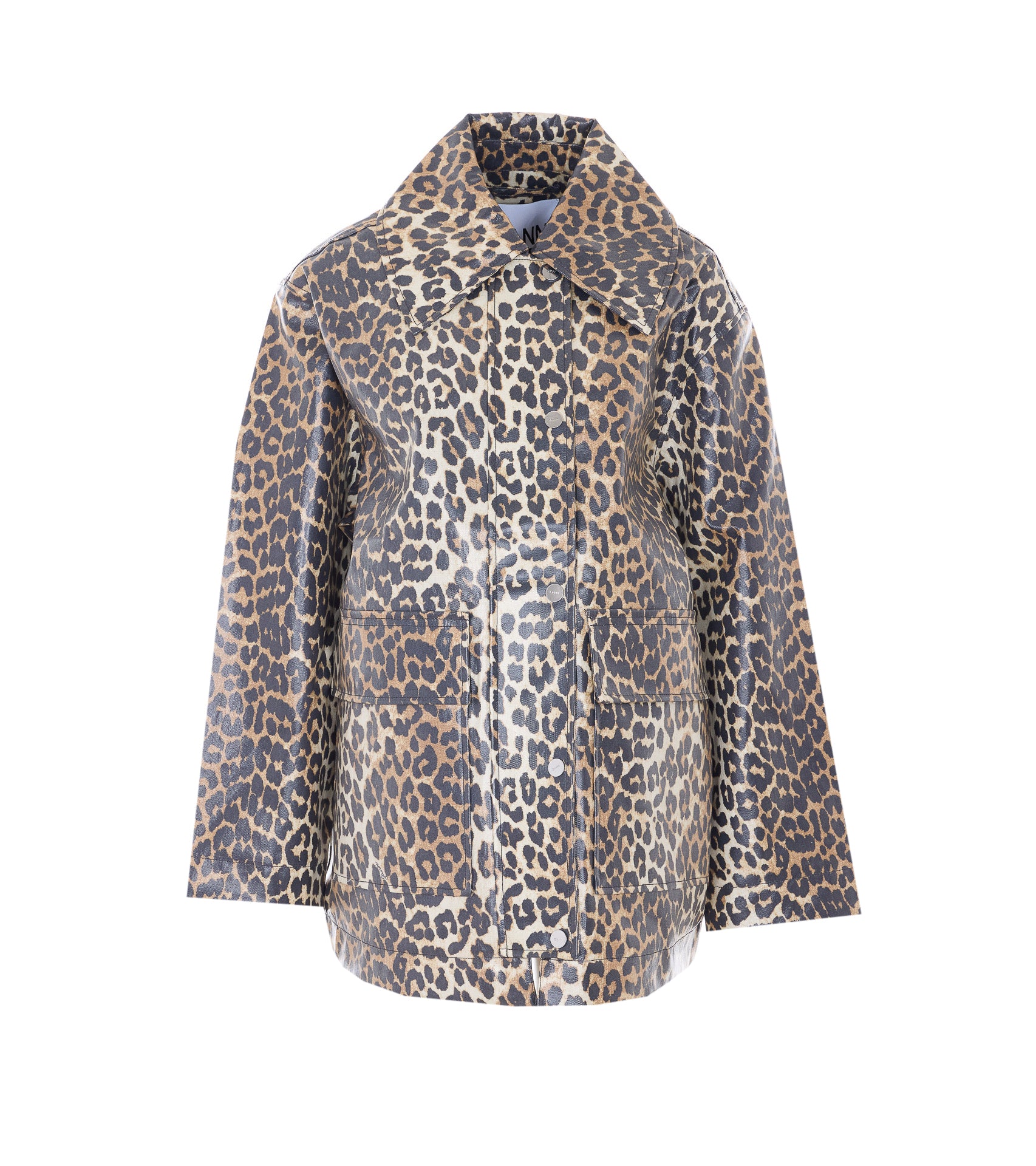 GANNI Jackets Brown Hemp