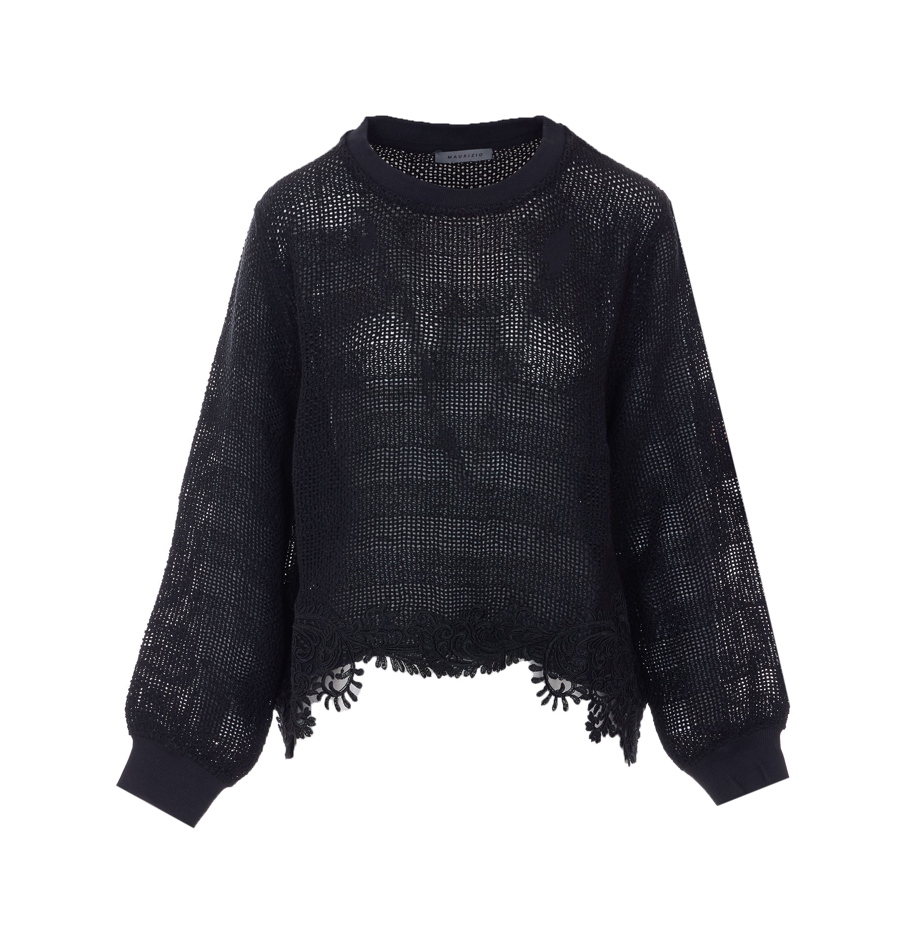 MAURIZIO Sweaters Black Linen