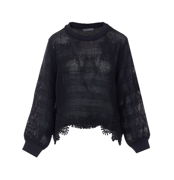 MAURIZIO Sweaters Black Linen