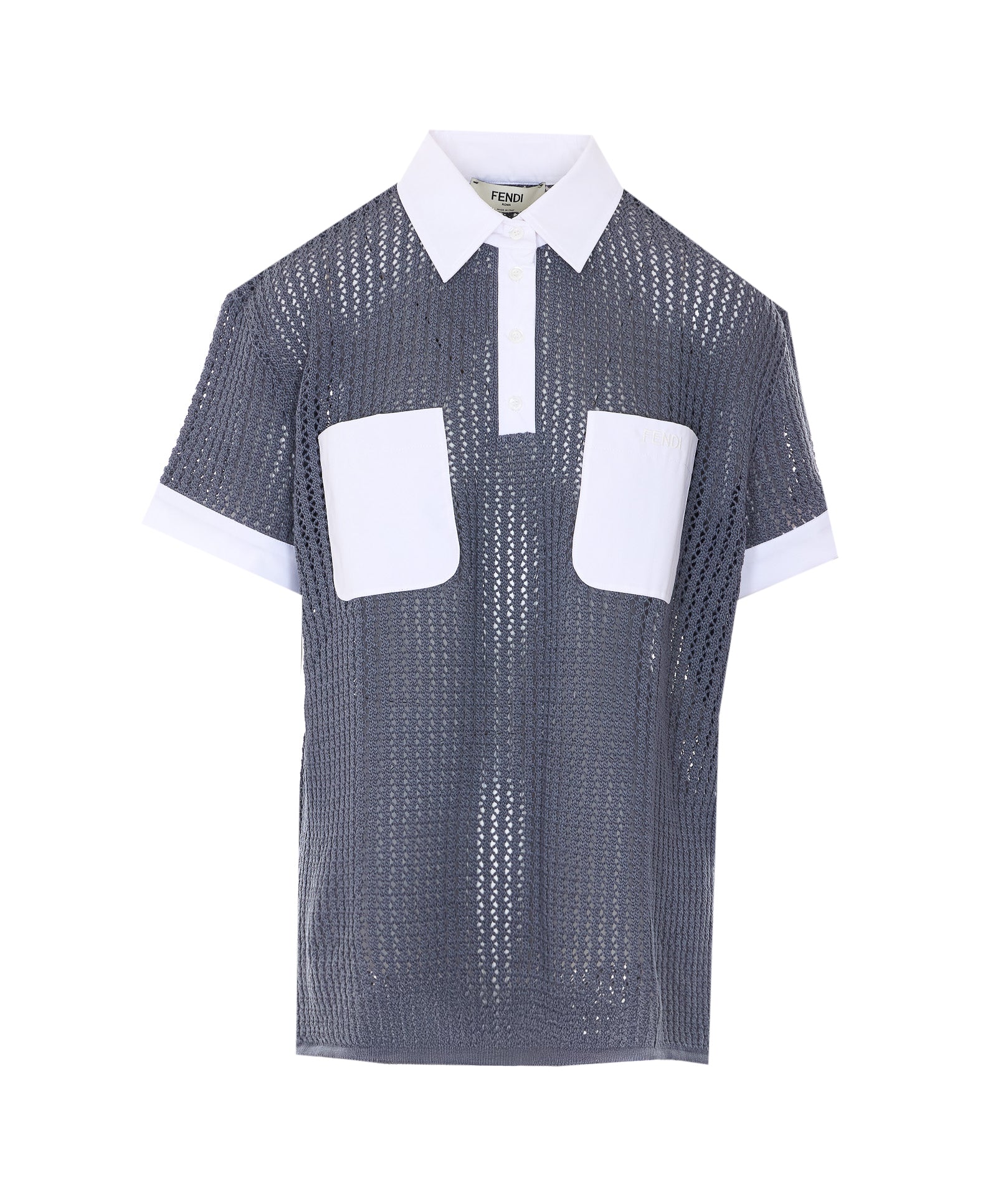 Fendi T-shirts and Polos Grey Cotton