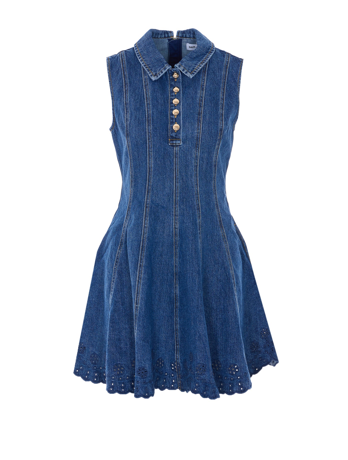 SELF PORTRAIT Dresses Blue Cotton