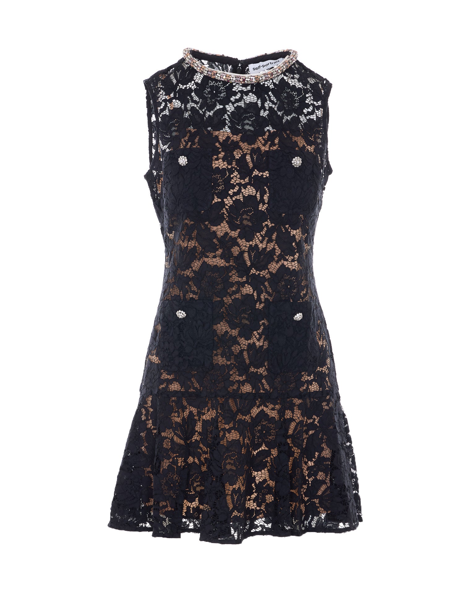 SELF PORTRAIT Dresses Black Polyamide