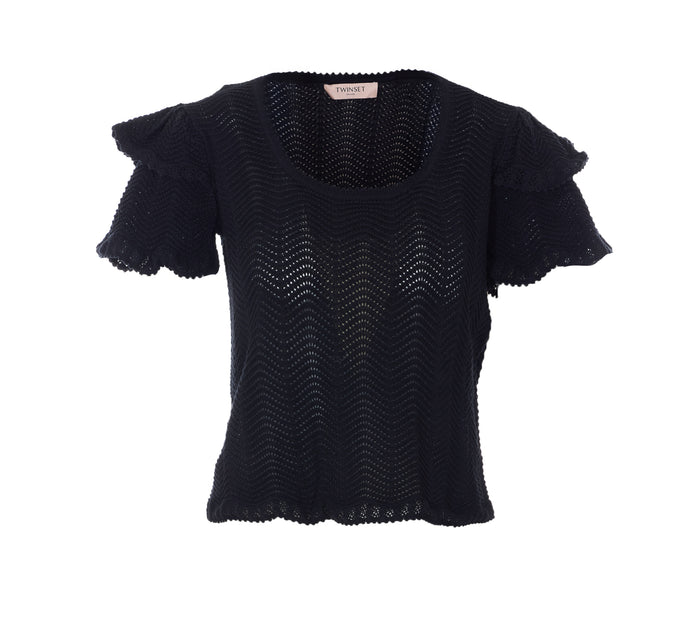 Twin-set T-shirts and Polos Black Cotton