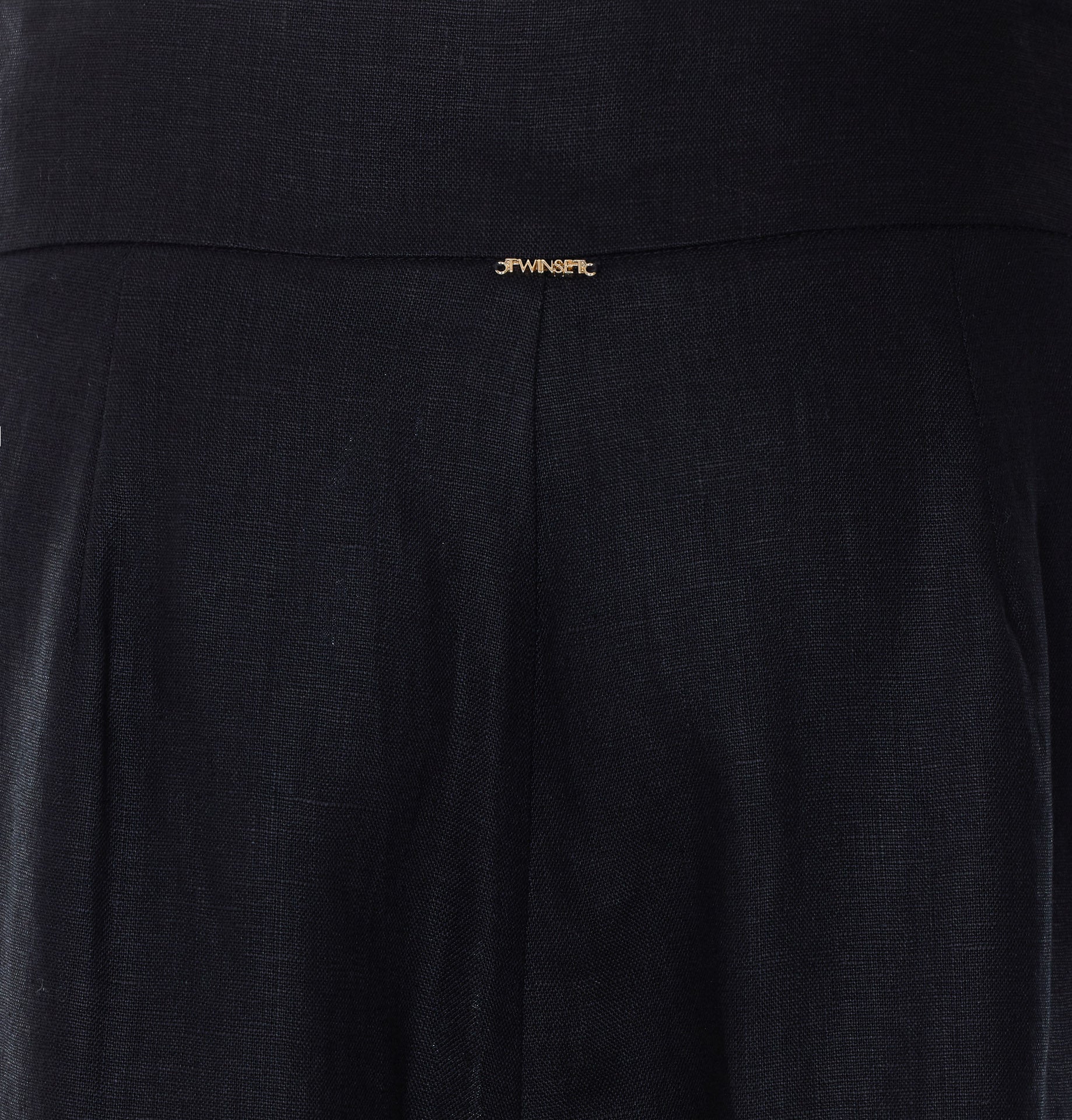 Twin-set Trousers Black Linen