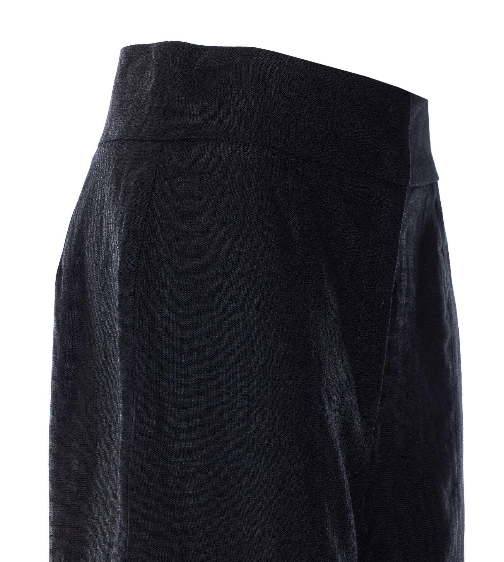 Twin-set Trousers Black Linen