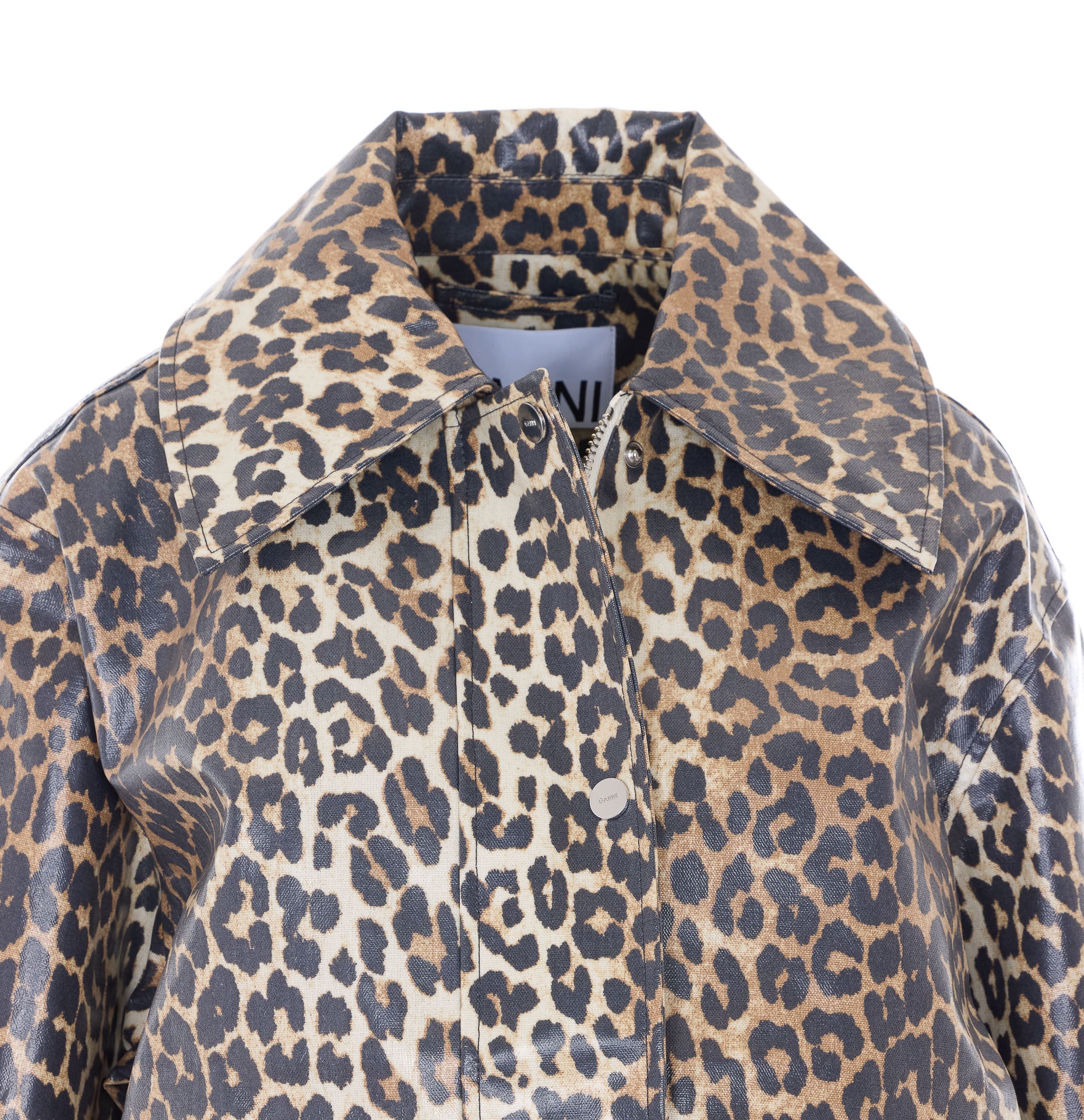 GANNI Jackets Brown Hemp