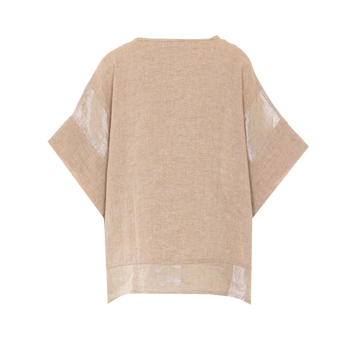 MAURIZIO Top Golden Linen