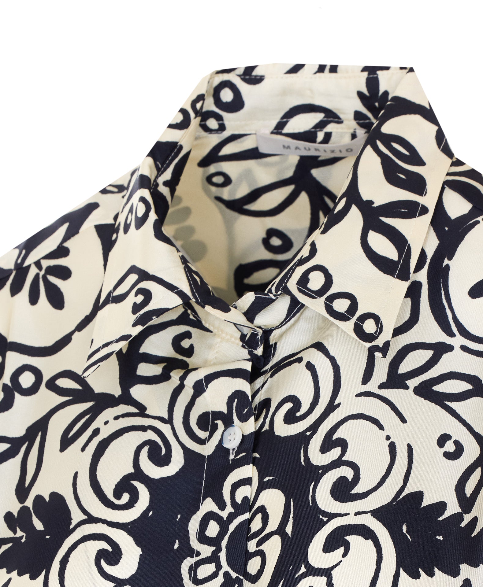 MAURIZIO Shirts Black Silk