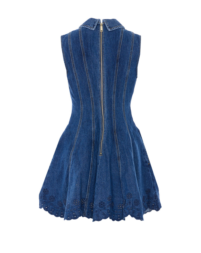 SELF PORTRAIT Dresses Blue Cotton