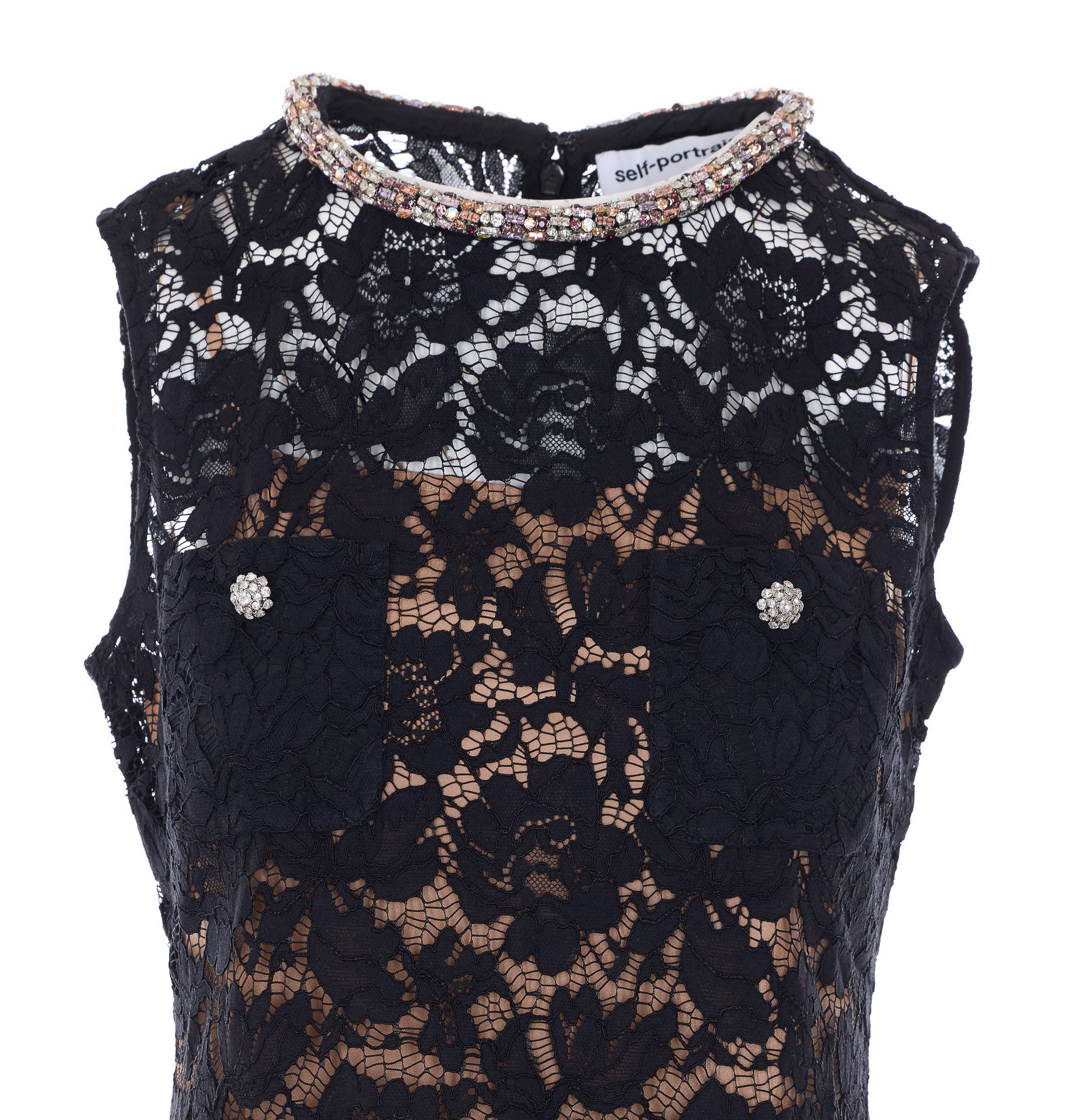 SELF PORTRAIT Dresses Black Polyamide