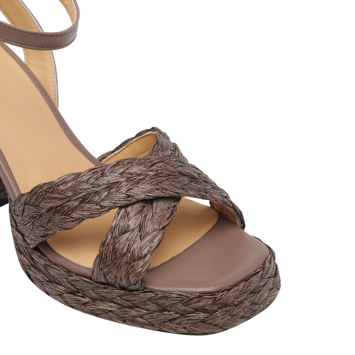 Castaner Sandals Brown Raphia/rubber Sole