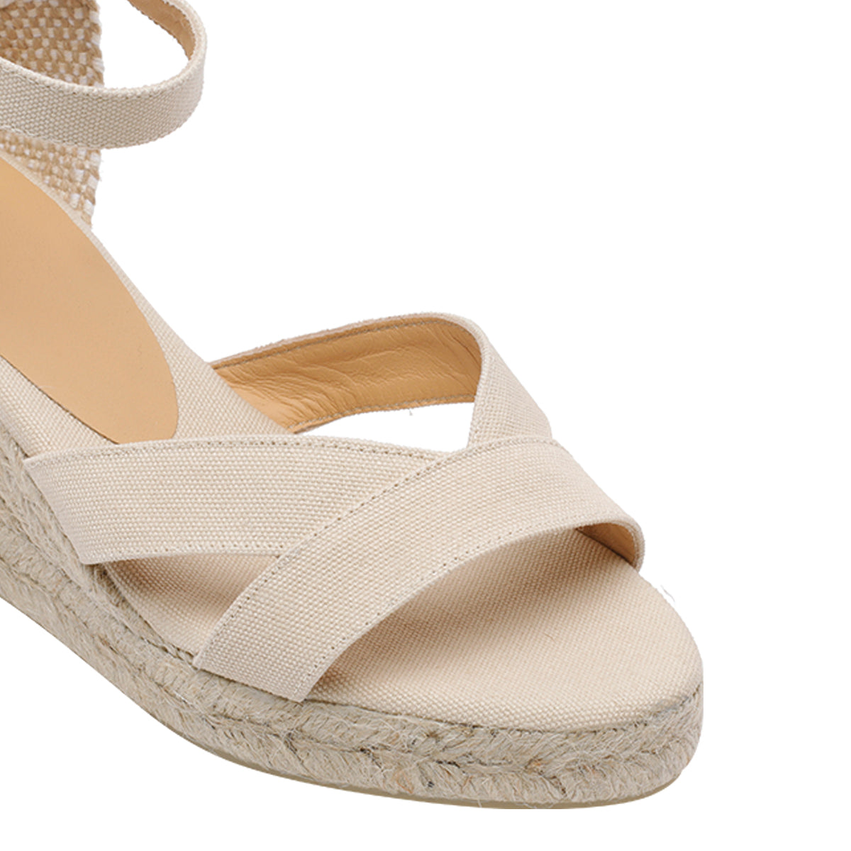 Castaner Sandals White Fabric/rubber Sole