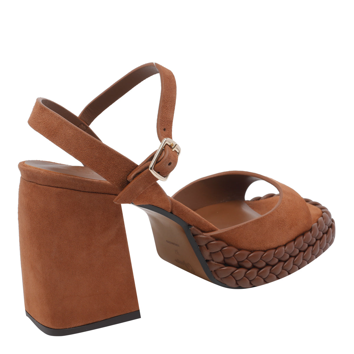 Castaner Sandals Brown Suede Leather/rubber Sole
