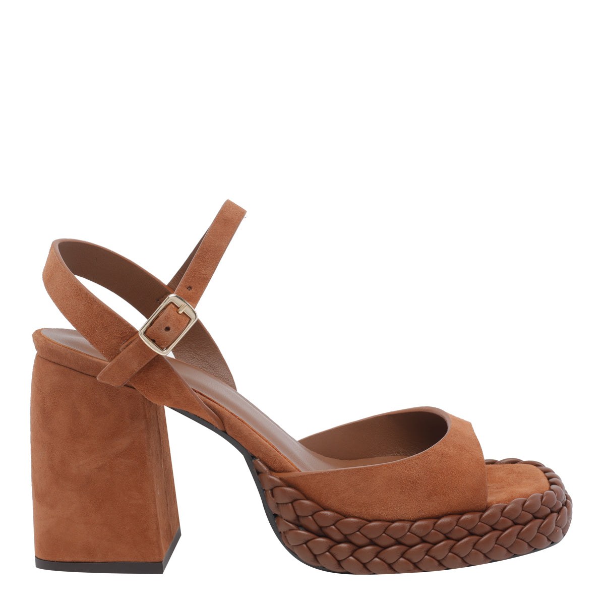 Castaner Sandals Brown Suede Leather/rubber Sole