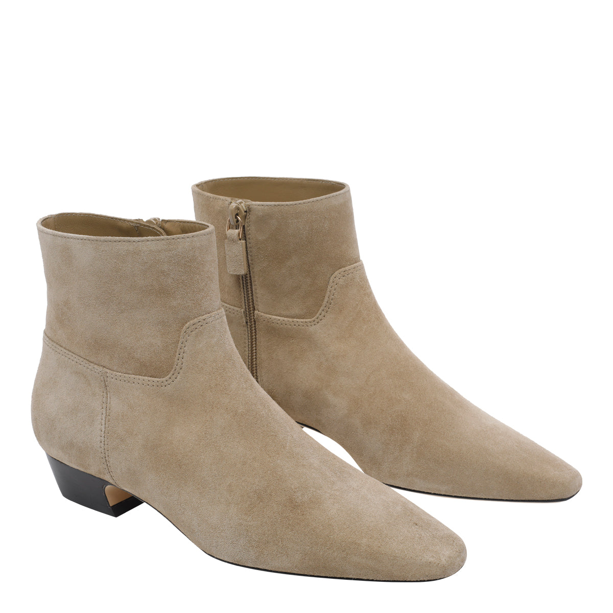 Stuart Weitzman Boots Beige Suede Leather/leather Sole
