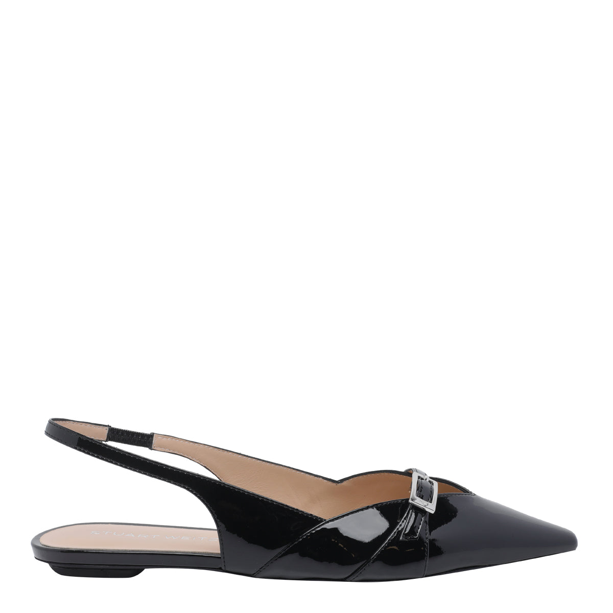 Stuart Weitzman Flat shoes Black Patent Leather/leather Sole