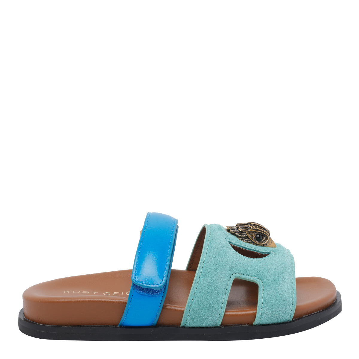 Kurt Geiger Sandals Blue Calf Leather/rubber Sole