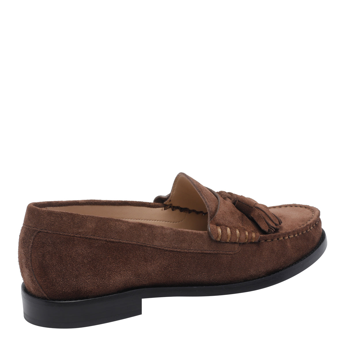 Stuart Weitzman Flat shoes Brown Suede Leather/leather Sole