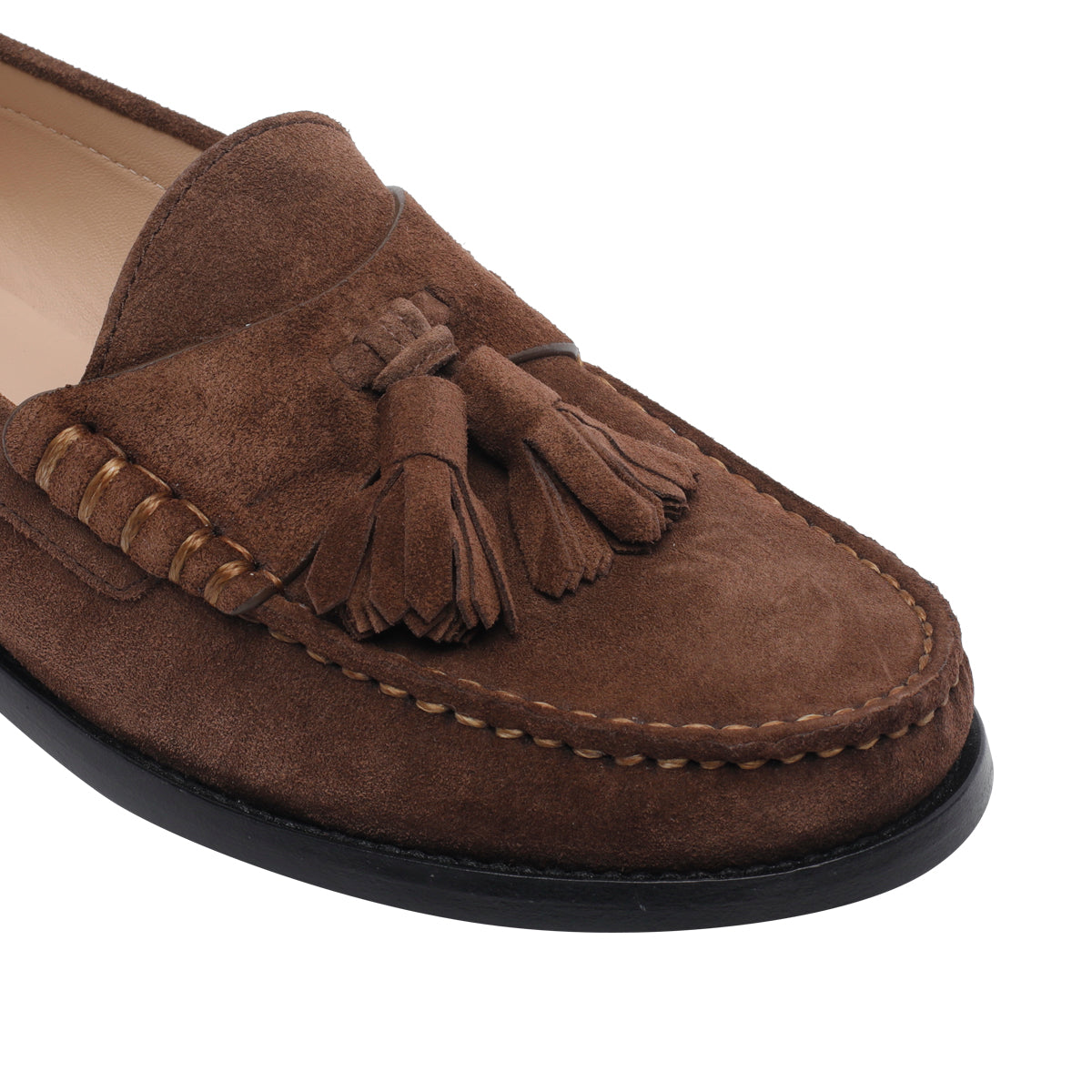 Stuart Weitzman Flat shoes Brown Suede Leather/leather Sole