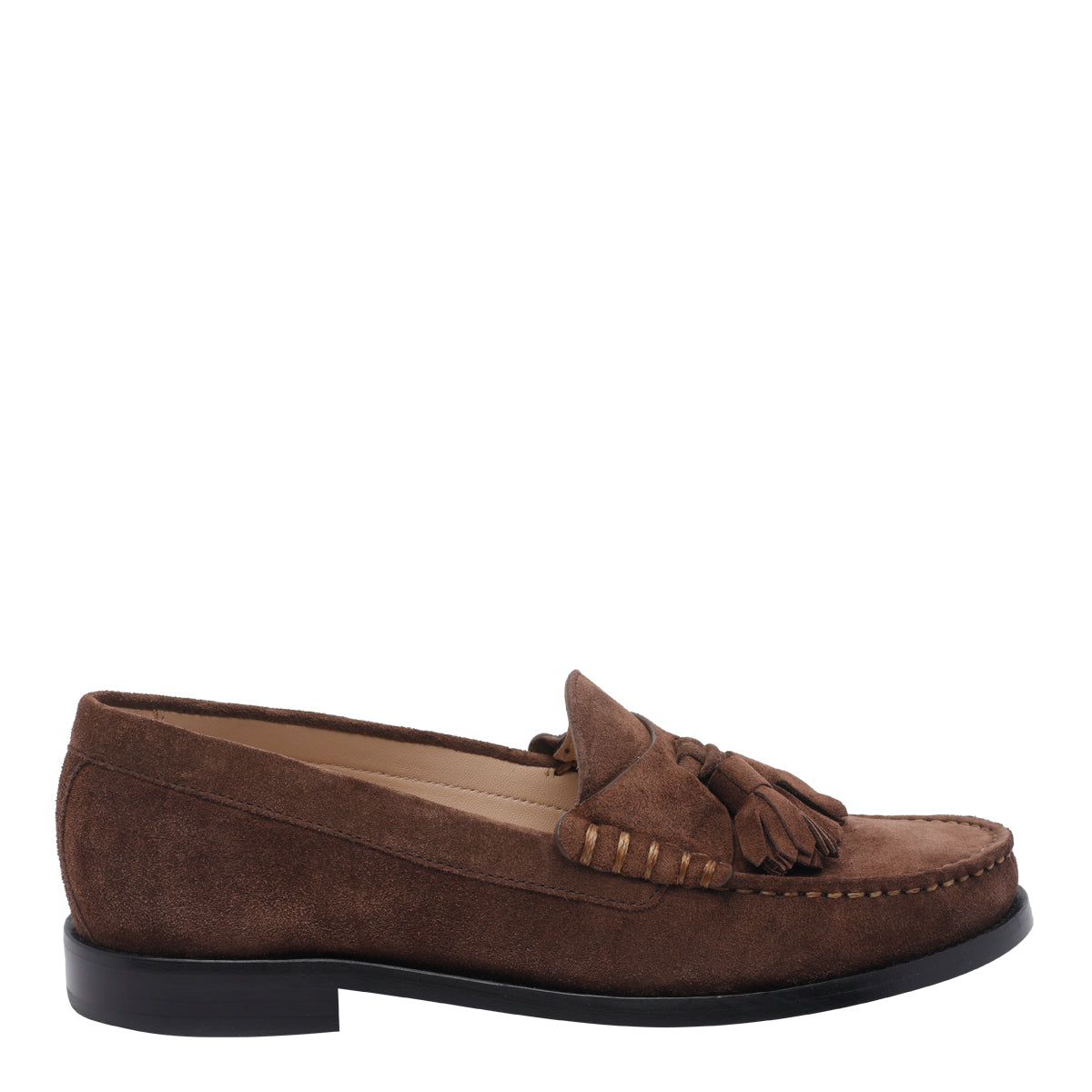 Stuart Weitzman Flat shoes Brown Suede Leather/leather Sole