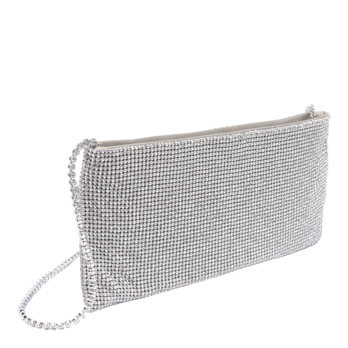 Benedetta Bruzziches Bags Silver Silk Strass