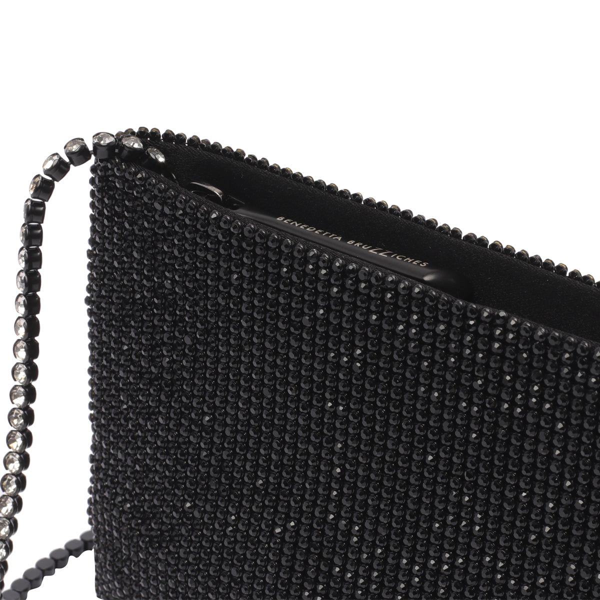 Benedetta Bruzziches Bags Black Silk Strass