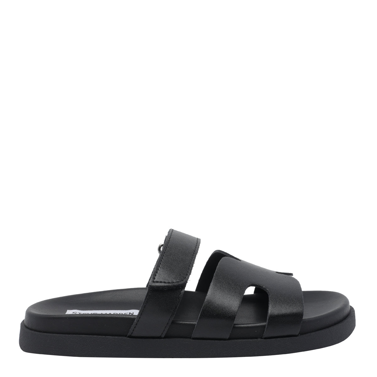 Steve Madden Sandals Black Calf Leather/rubber Sole