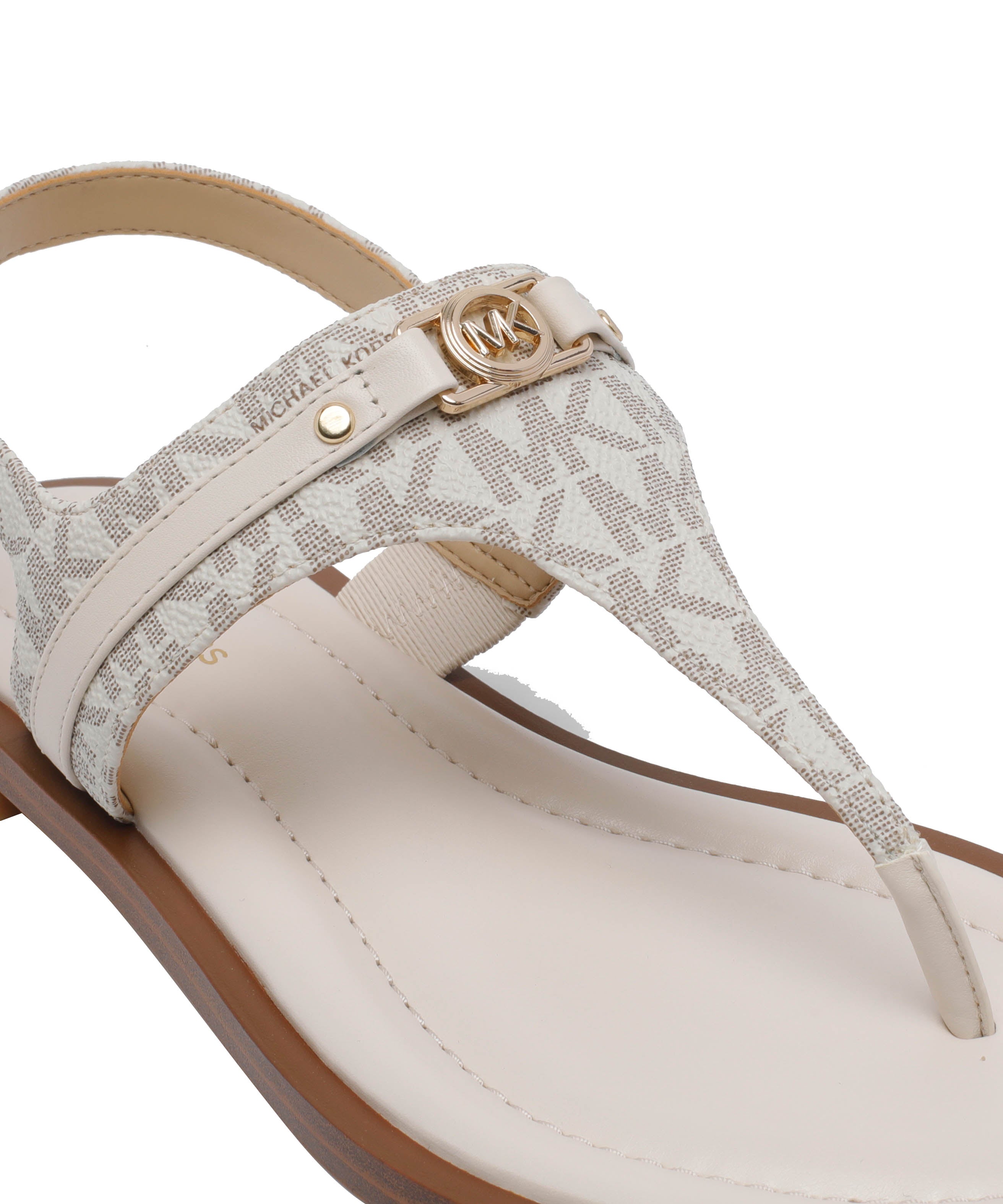 Michael Kors Sandals White Coated Fabric/rubber Sole