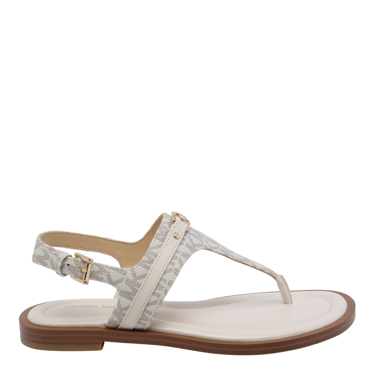 Michael Kors Sandals White Coated Fabric/rubber Sole