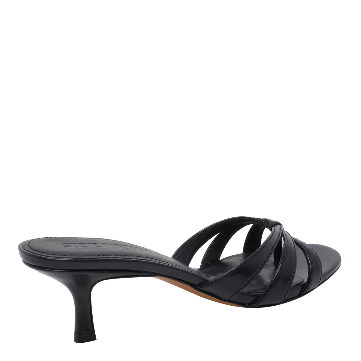 Steve Madden With Heel Black Calf Leather/rubber Sole
