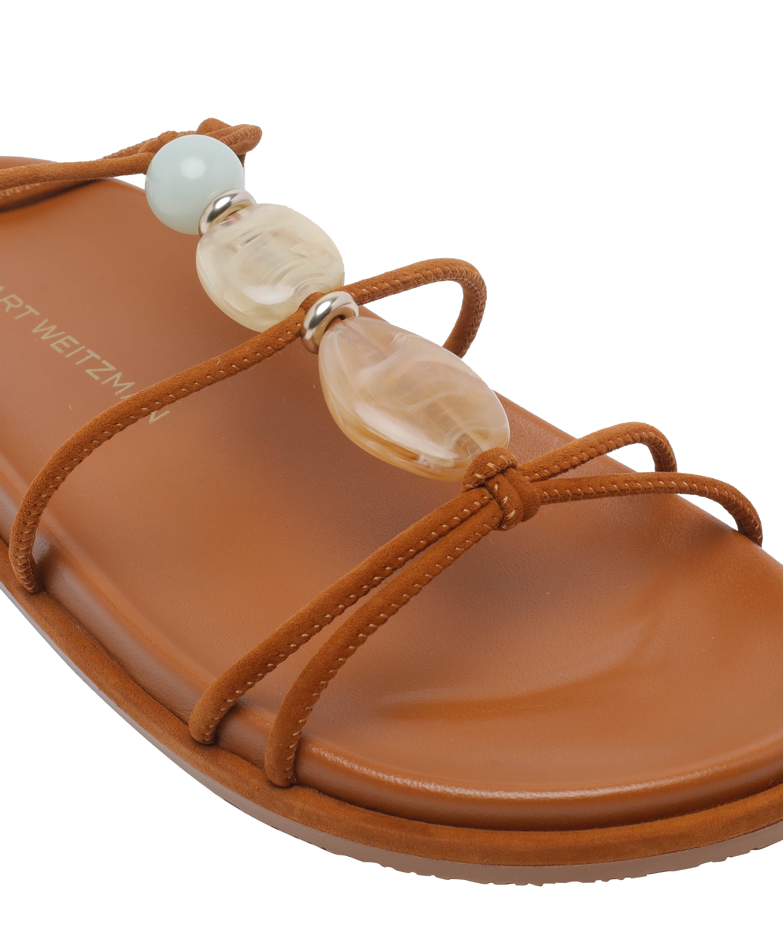 Stuart Weitzman With Heel Brown Suede Leather/rubber Sole