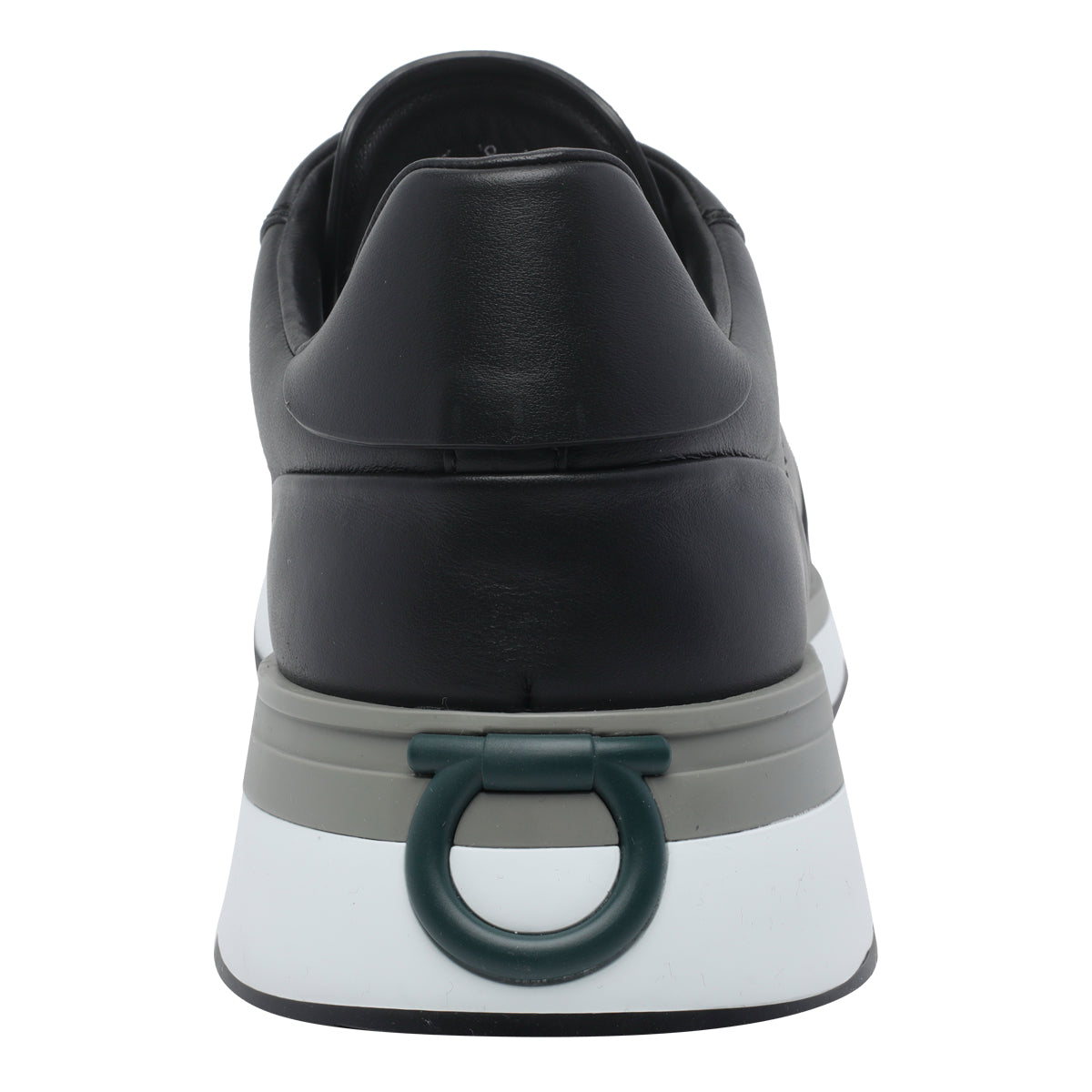Ferragamo Sneakers Black Calf Leather/rubber Sole