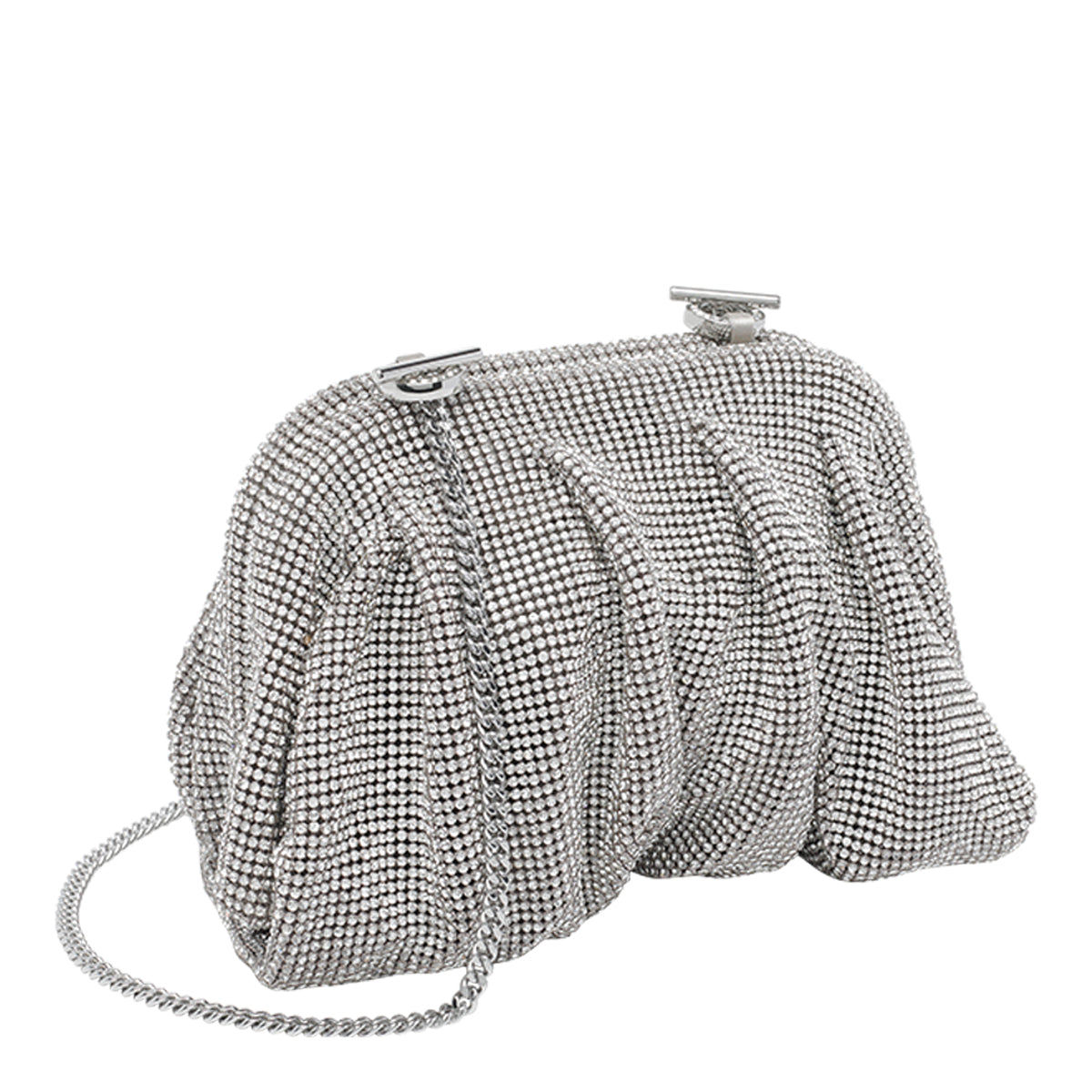 Benedetta Bruzziches Bags Silver Silk Strass