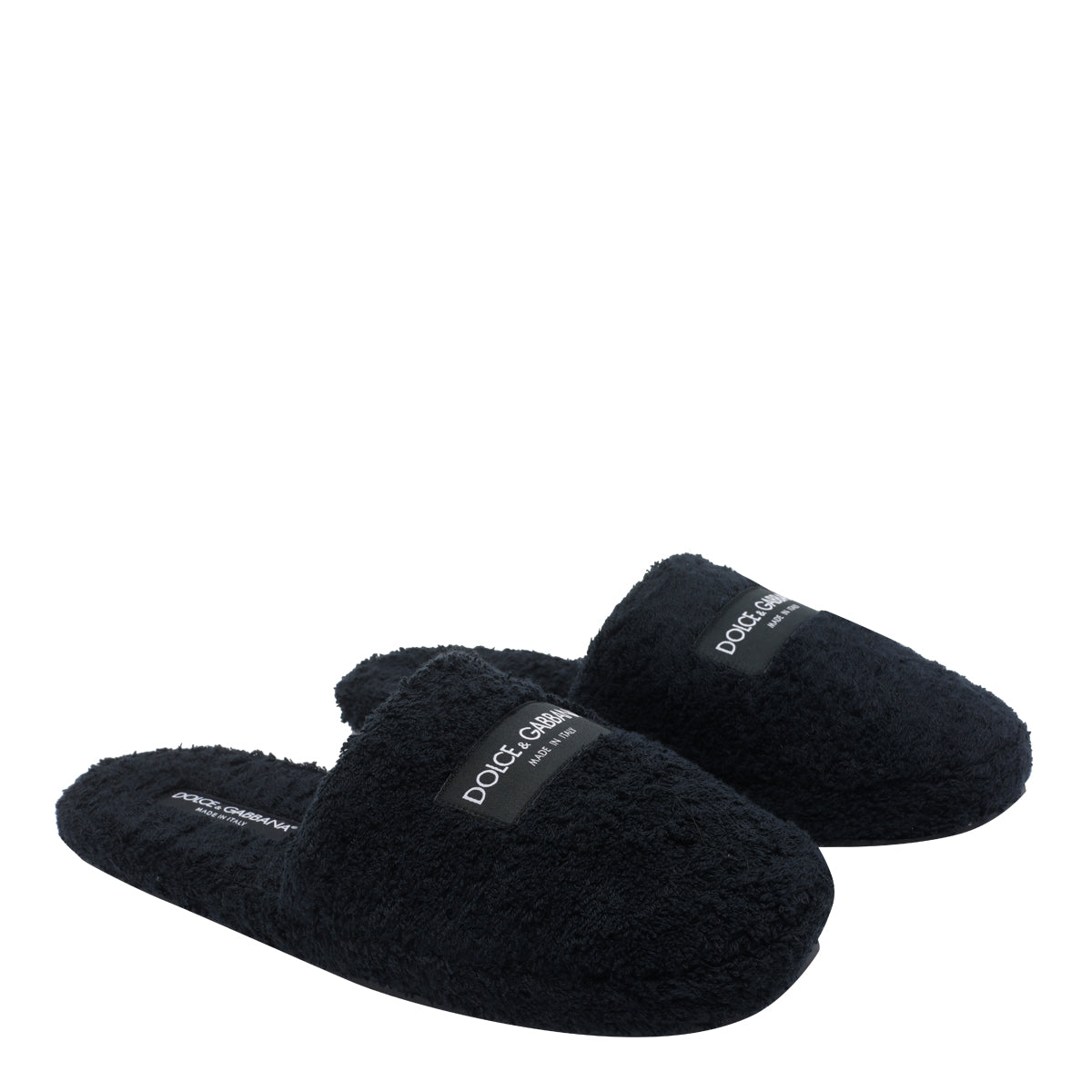 Dolce & Gabbana Sandals Black Fabric/rubber Sole