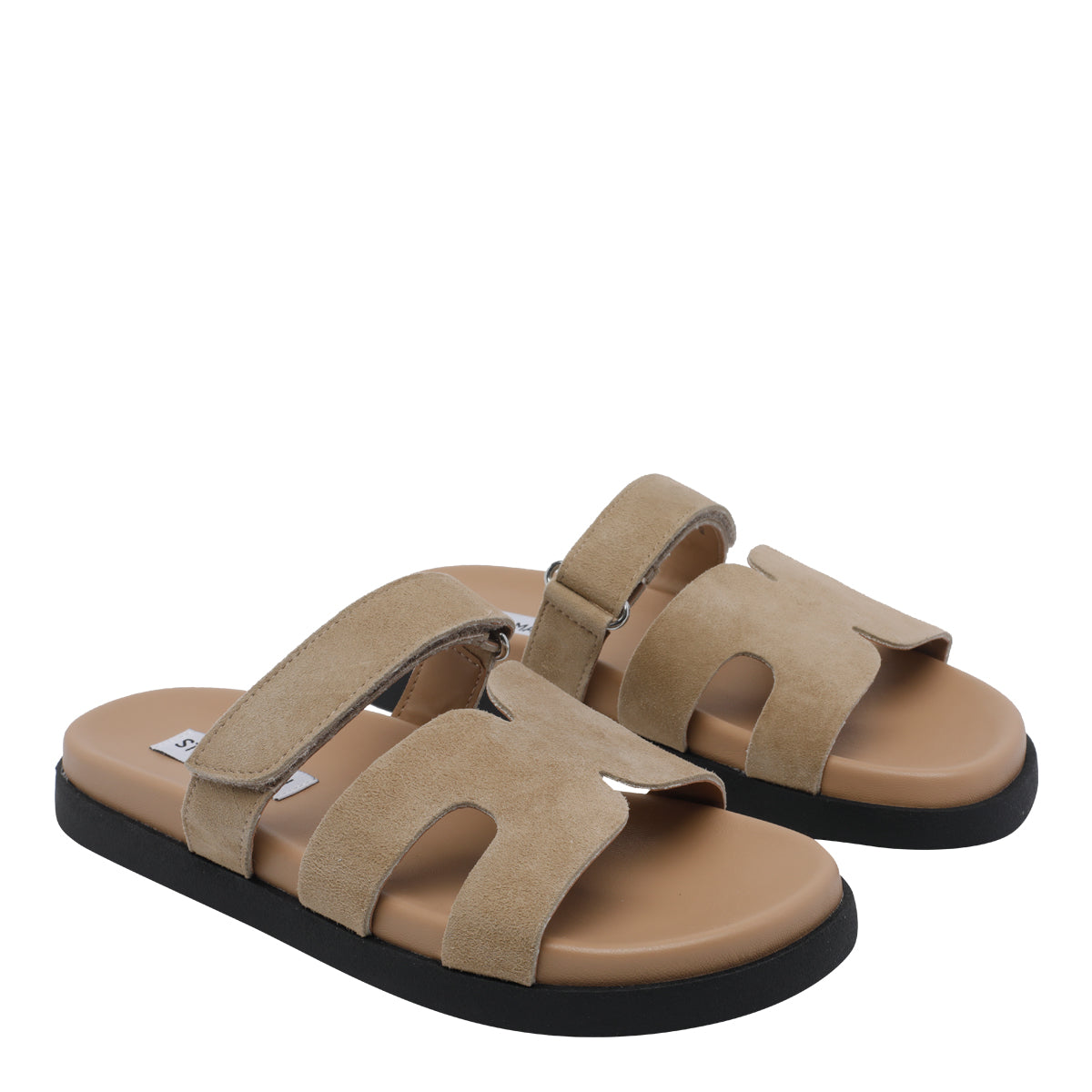 Steve Madden Sandals Beige Suede Leather/rubber Sole