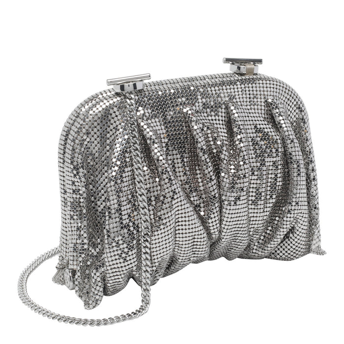 Benedetta Bruzziches Bags Silver Silk Strass