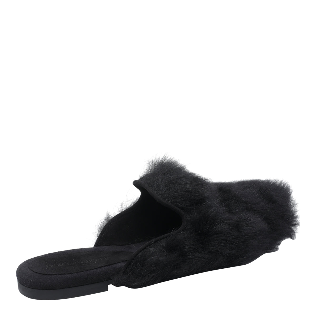 Dolce & Gabbana Sandals Black Real Fur/rubber Sole
