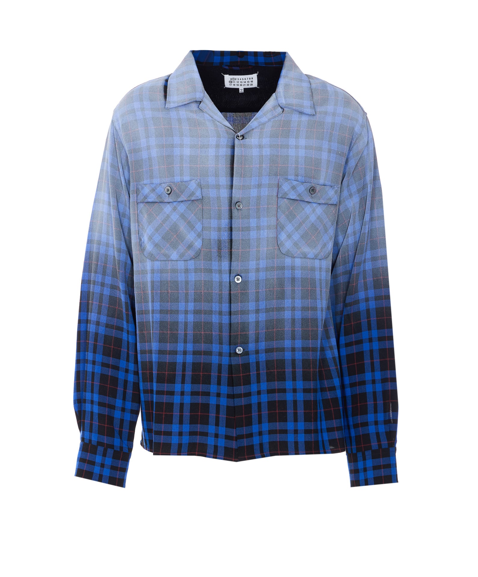Maison Margiela Shirts Blue Viscose