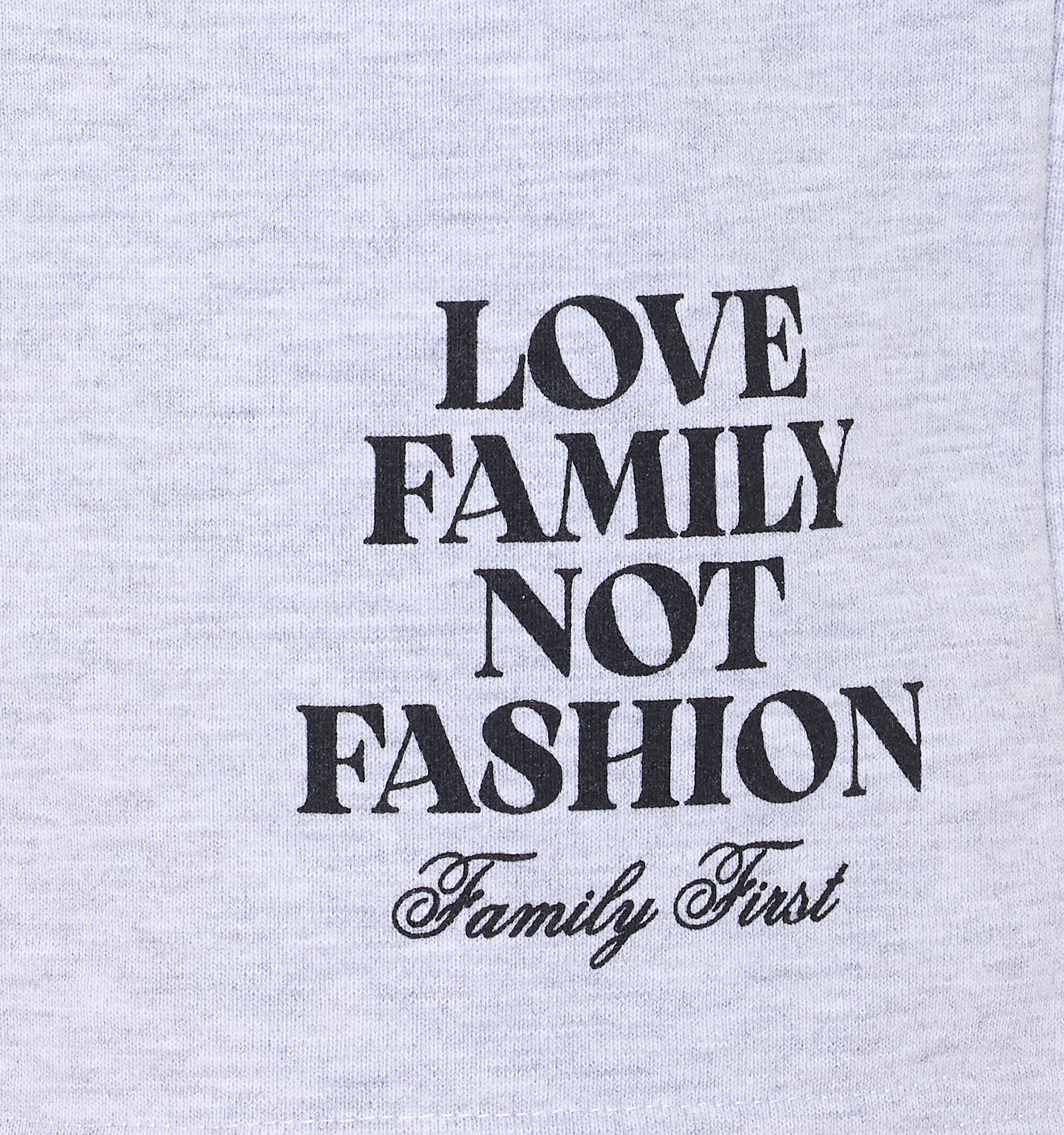 Family First Shorts Grey Cotton